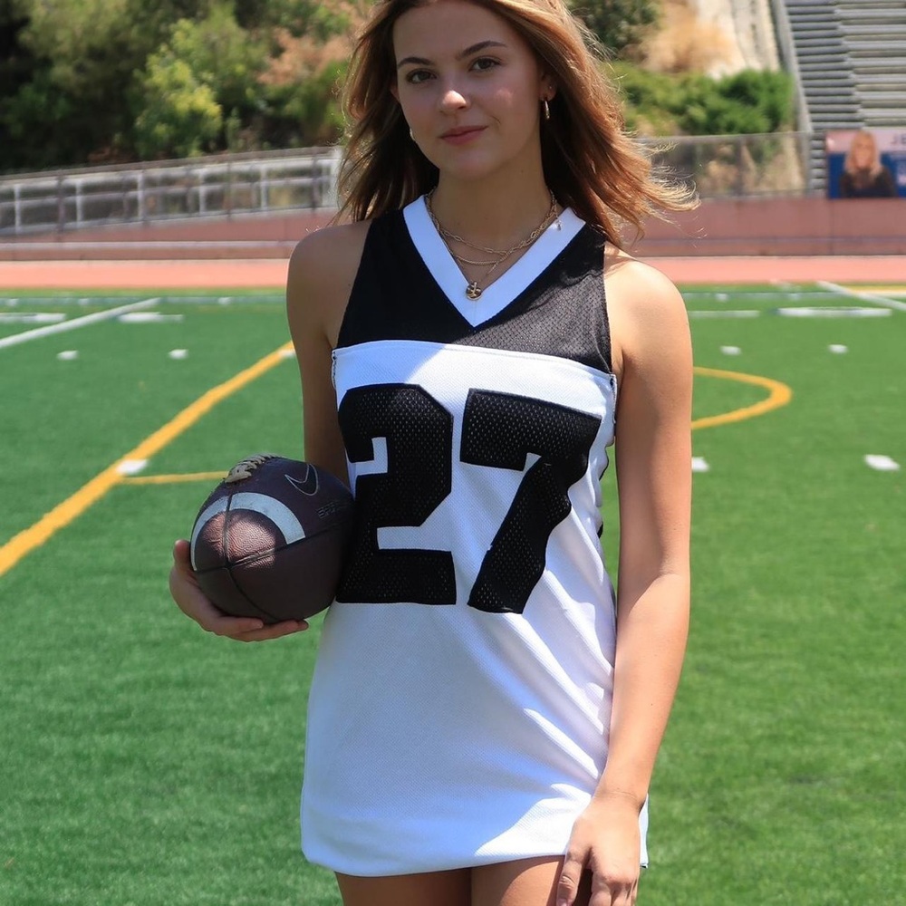 reworked jersey dress